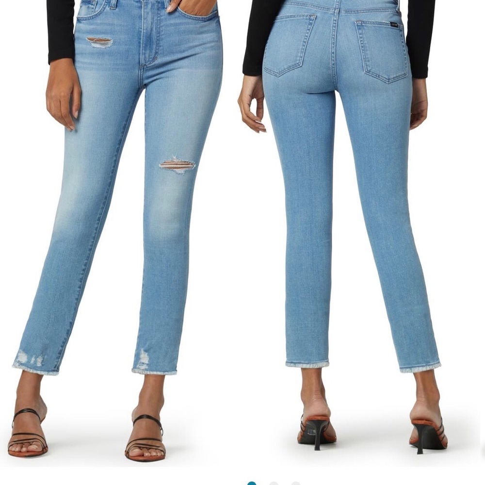 Joe’s Mid Rise Straight Cropped Jeans